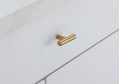 Quinn 4" Center to Center Brass Bar Pull Multipack (set of 10)
