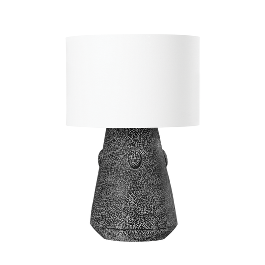 SILAS Table Lamp with CERAMIC ROBINS EGG BLUE Finish
