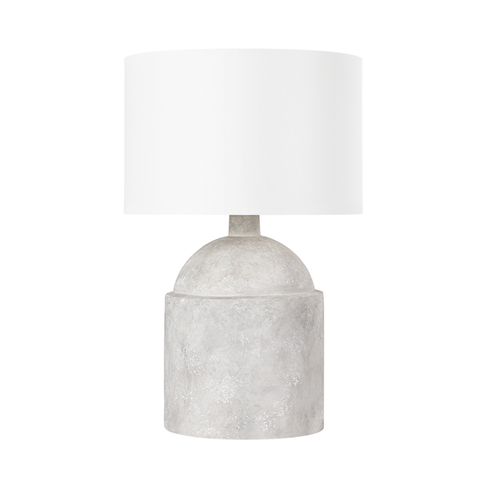 TORRANCE Table Lamp with CERAMIC WEATHERED GREY Finish
