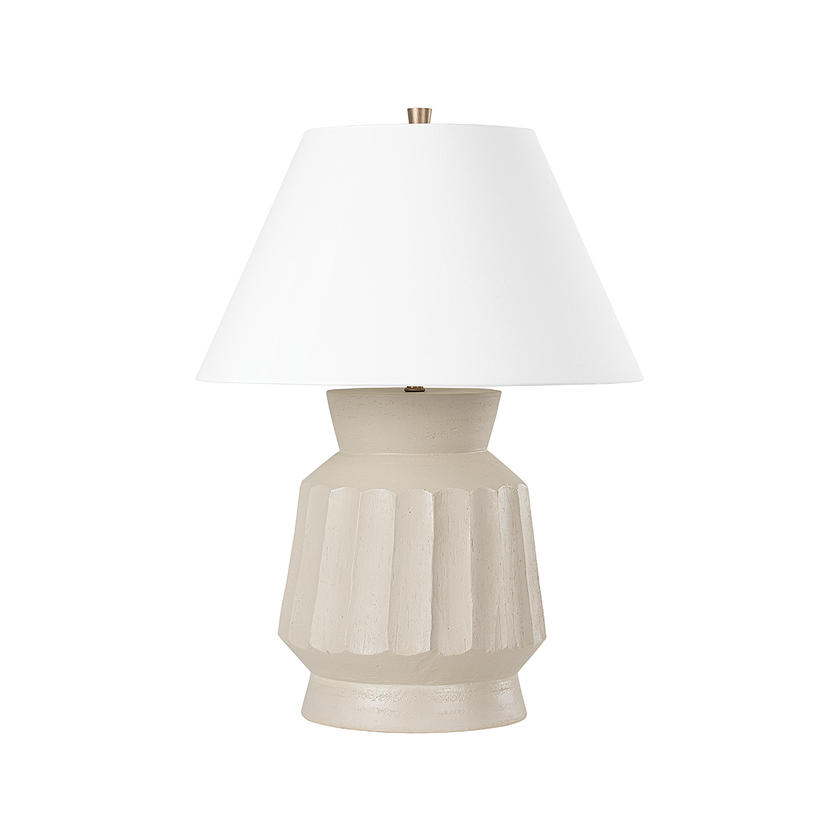 SELMA Table Lamp with CERAMIC UNGLAZED GRAY Finish