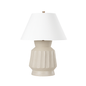 SELMA Table Lamp with CERAMIC UNGLAZED GRAY Finish
