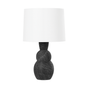 FORTUNA Table Lamp with CERAMIC ETCHED BLACK Finish