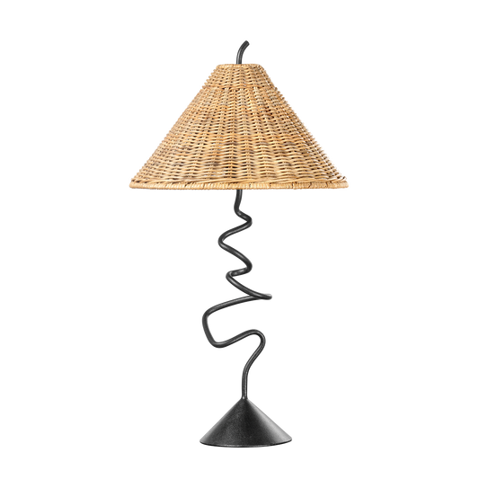 ALARIC Table Lamp with FORGED IRON Finish