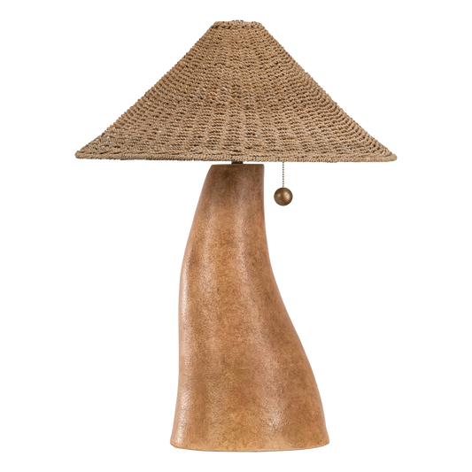 Seyla TABLE LAMP with Patina Brass/Ceramic Ancient Terracotta Finish