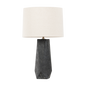 Coronado Table Lamp with Patina Brass/Ceramic Ash Black Finish