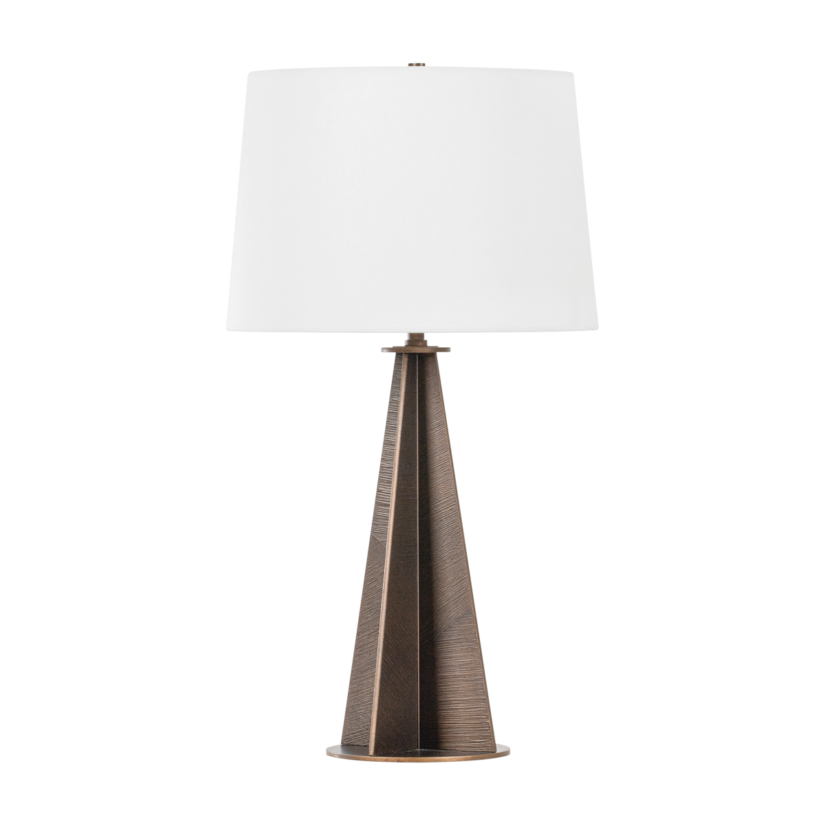 Finn Table Lamp with Bronze Leaf Finish