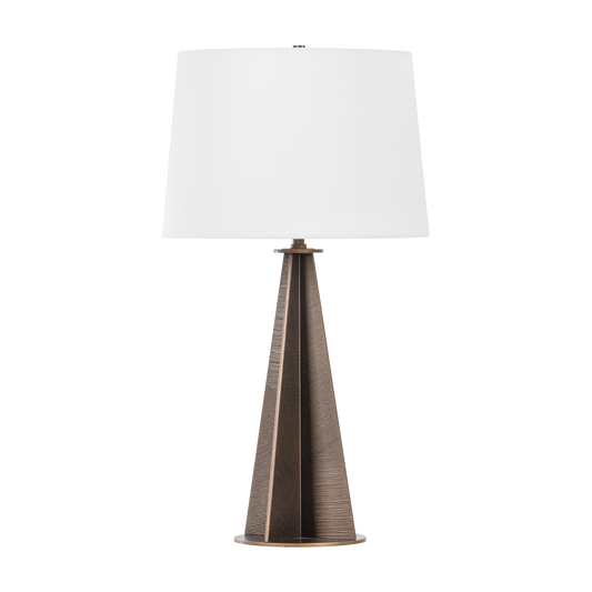 Finn Table Lamp with Bronze Leaf Finish