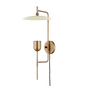 MANTI Plug-in Sconce with PATINA BRASS AND SOFT SAND Finish