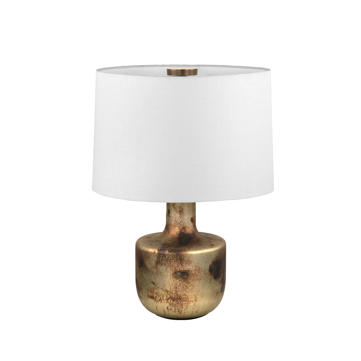 TERRON TABLE LAMP with PATINA BRASS Finish