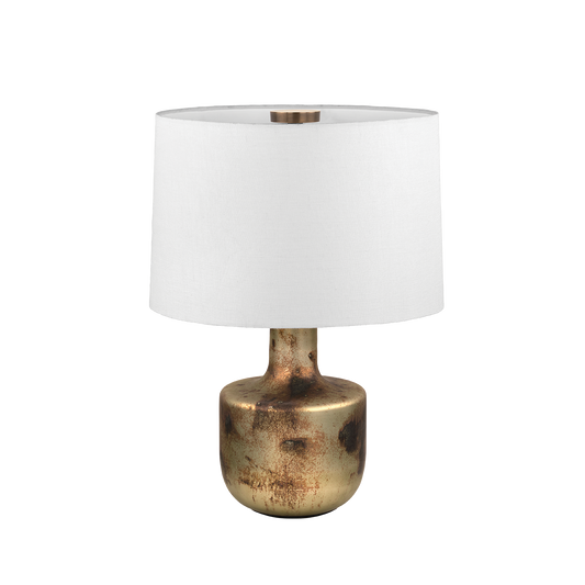 TERRON TABLE LAMP with PATINA BRASS Finish