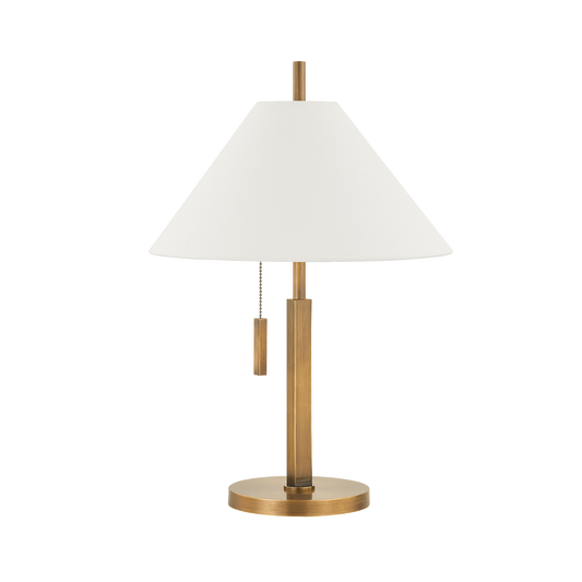 CLIC Table Lamp with PATINA BRASS Finish