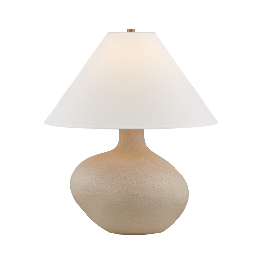REBECCA TABLE LAMP with CERAMIC ROUGH SAND Finish