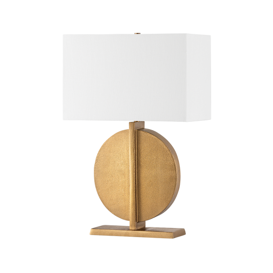 COLMA Table Lamp with PATINA BRASS Finish
