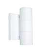 2 Light LED Small Up and Down Sconce Fixture in White Finish