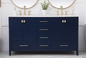 60 inch Double Vanity in Blue