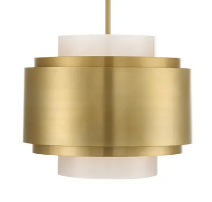 Beacon 4-Light Pendant in Burnished Brass