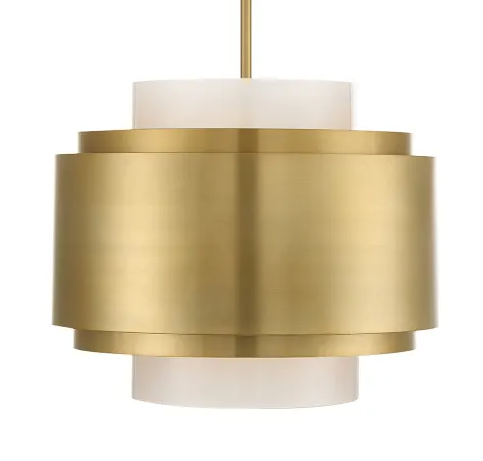 Beacon 4-Light Pendant in Burnished Brass