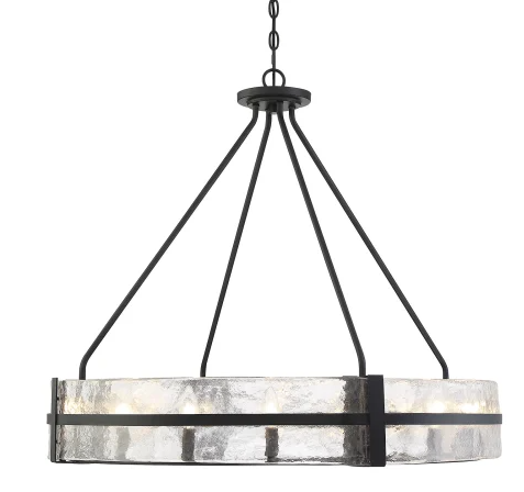 Hudson 8-Light Pendant in Matte Black