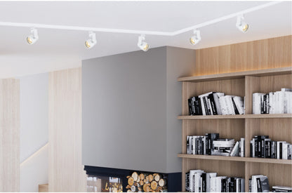1 Light - LED - 12W Track Head - Pinch back shape - Brushed Nickel - 36 Deg. Beam