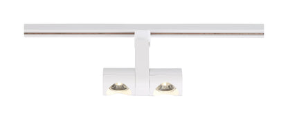 LED; 24 Watt Track Head; Dual Pipe; White; 24 deg. Beam Angle