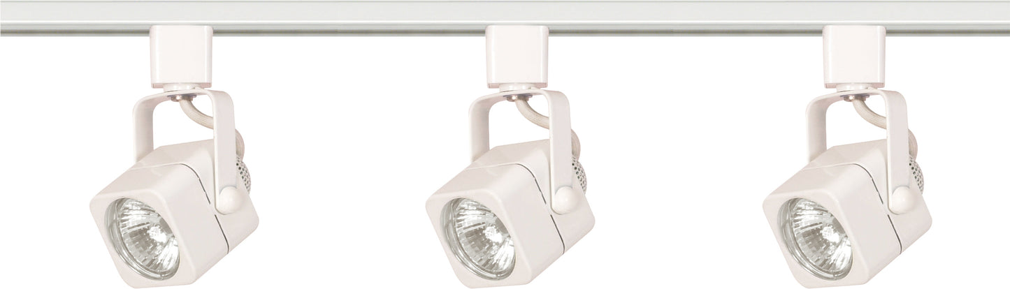 3LT TRACK KIT SQ. LINE VOLT.WH