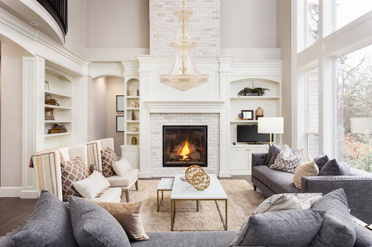 Primo 38 light Gold Chandelier Clear Royal Cut Crystal