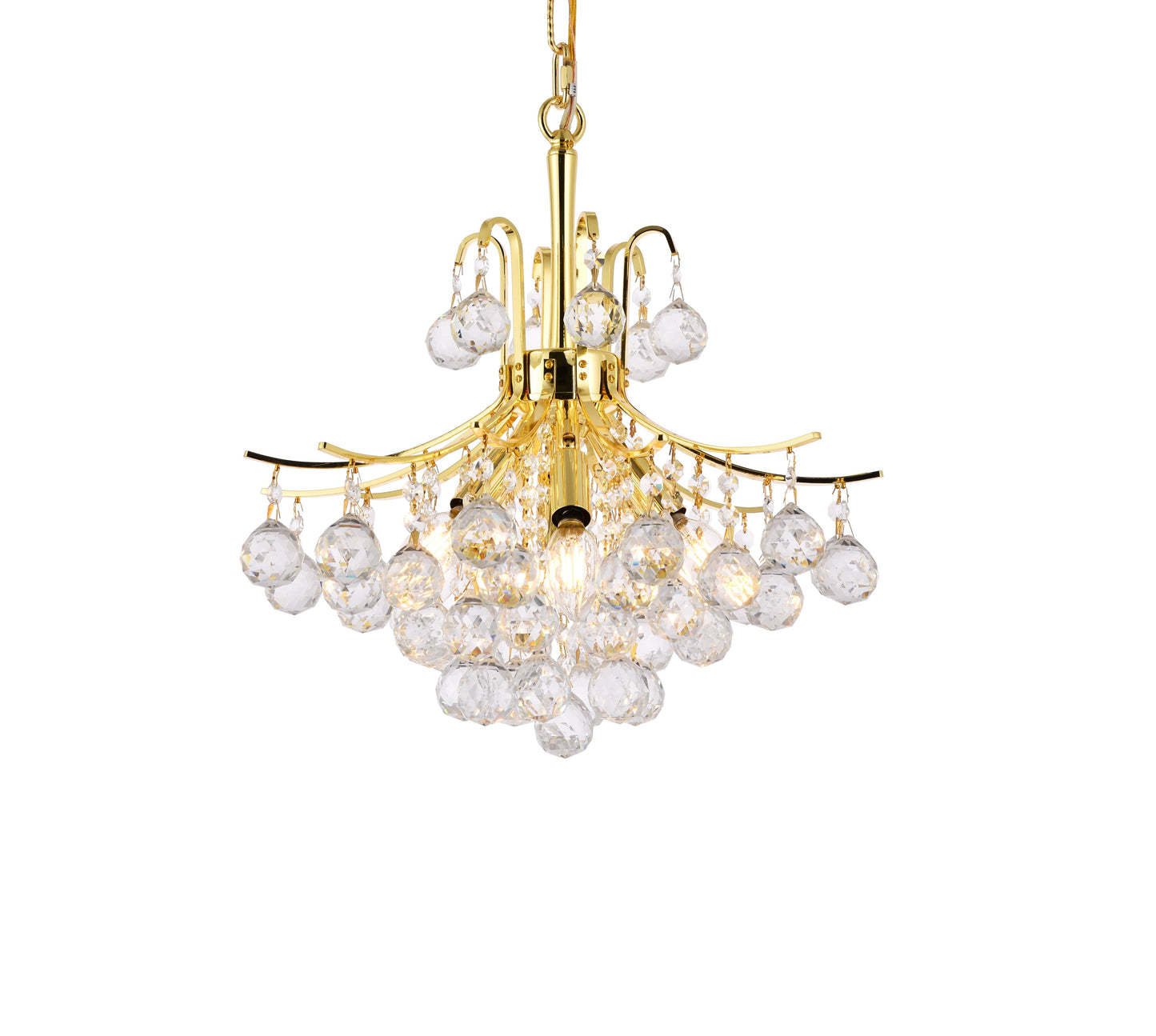 Toureg 6 light Gold Pendant Clear Royal Cut Crystal