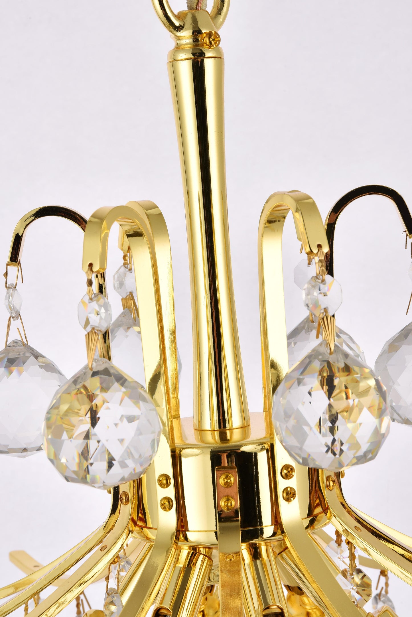 Toureg 6 light Gold Pendant Clear Royal Cut Crystal