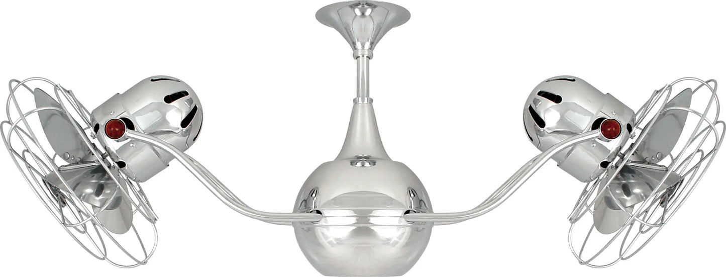 Vent-Bettina 360° dual headed rotational ceiling. Multiple Blade and finish options to choose from.