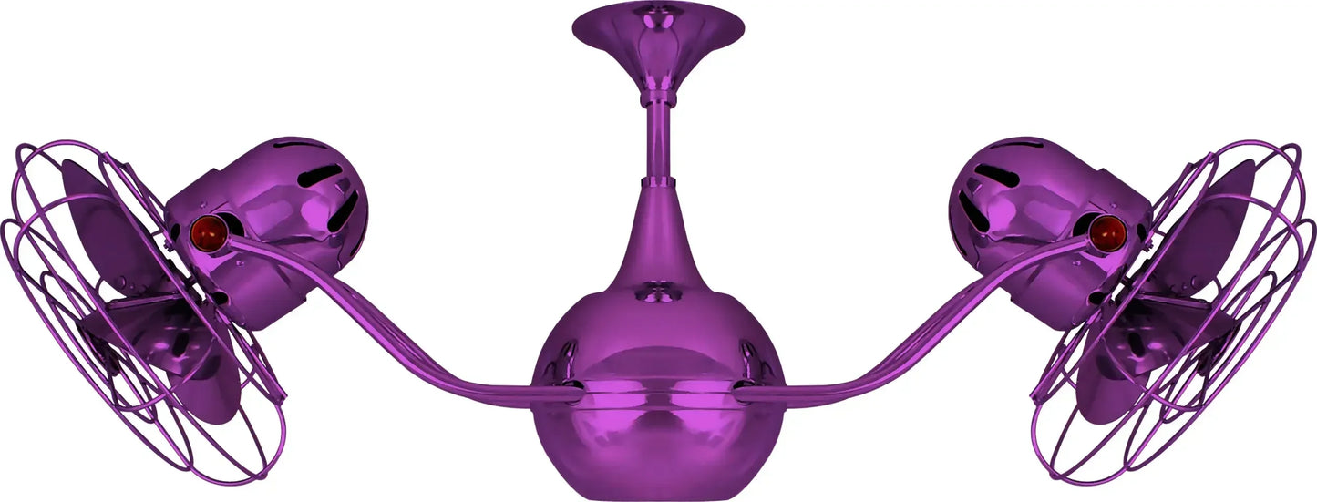 Vent-Bettina 360° dual headed rotational ceiling. Multiple Blade and finish options to choose from.