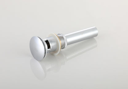 Pop-up bathroom sink drain with overflow in Polished Chrome