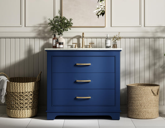 Knox 36 inch Single Bathroom Vanity in Blue