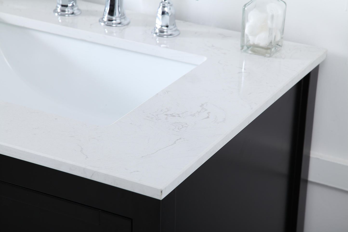 72 inch Double Bathroom Vanity in Black