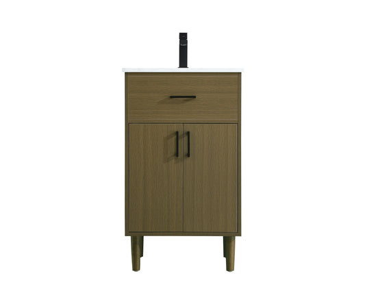 Chandler 20 inch Single Bathroom Vanity in Chestnut Brown