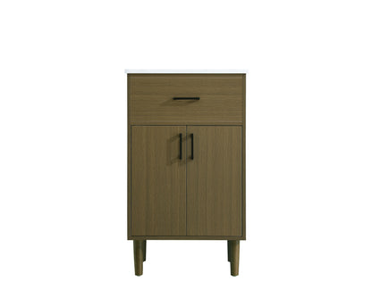 Chandler 20 inch Single Bathroom Vanity in Chestnut Brown