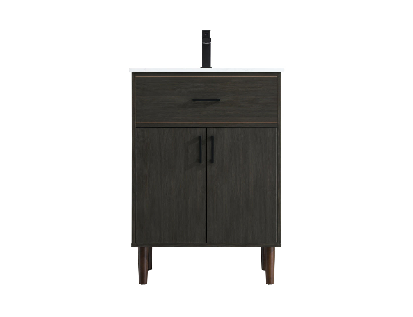 Chandler 24 inch Single Bathroom Vanity in Mocha Brown