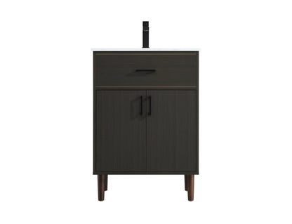 Chandler 24 inch Single Bathroom Vanity in Mocha Brown