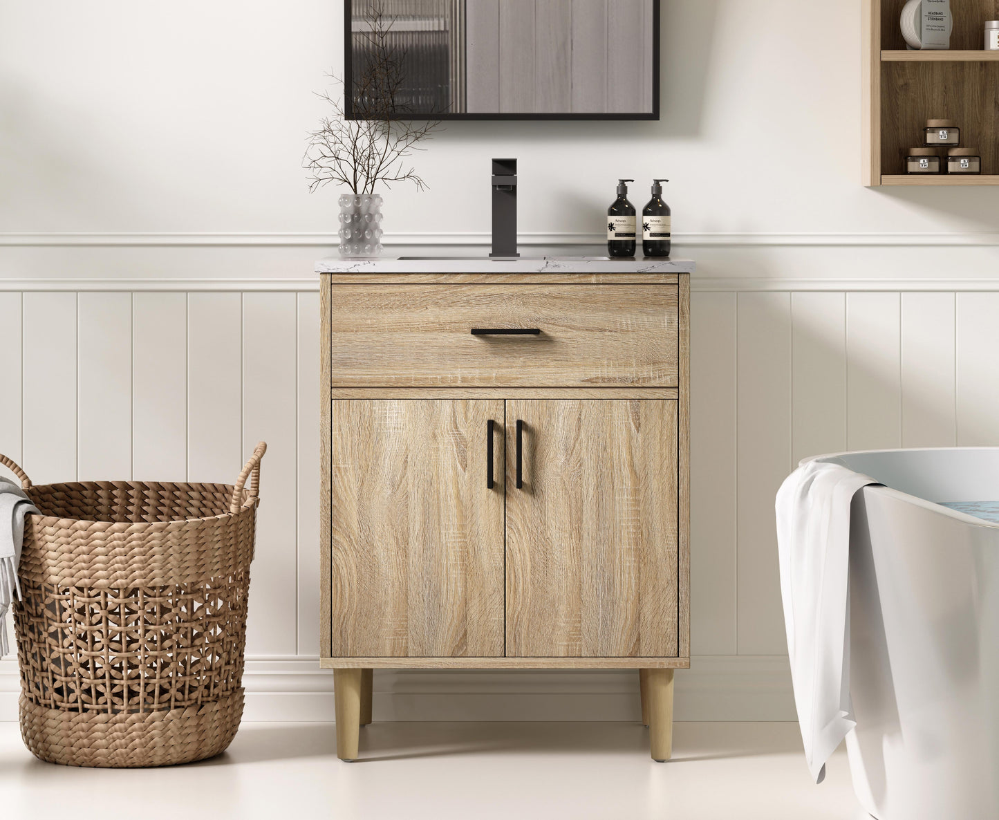 Chandler 24 inch Single Bathroom Vanity in Mango Wood