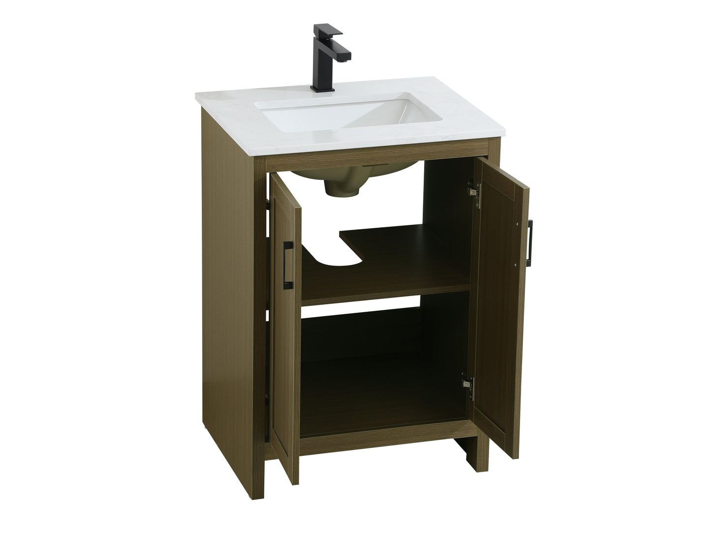 Finnley 24 inch Single Bathroom Vanity in Chestnut Brown