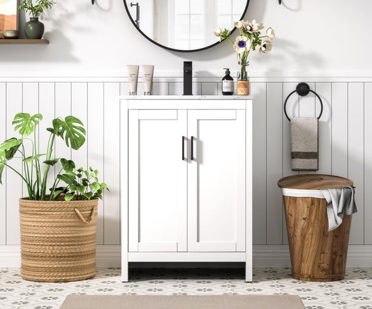 Finnley 24 inch Single Bathroom Vanity in White