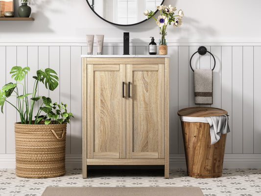 Finnley 24 inch Single Bathroom Vanity in Mango Wood