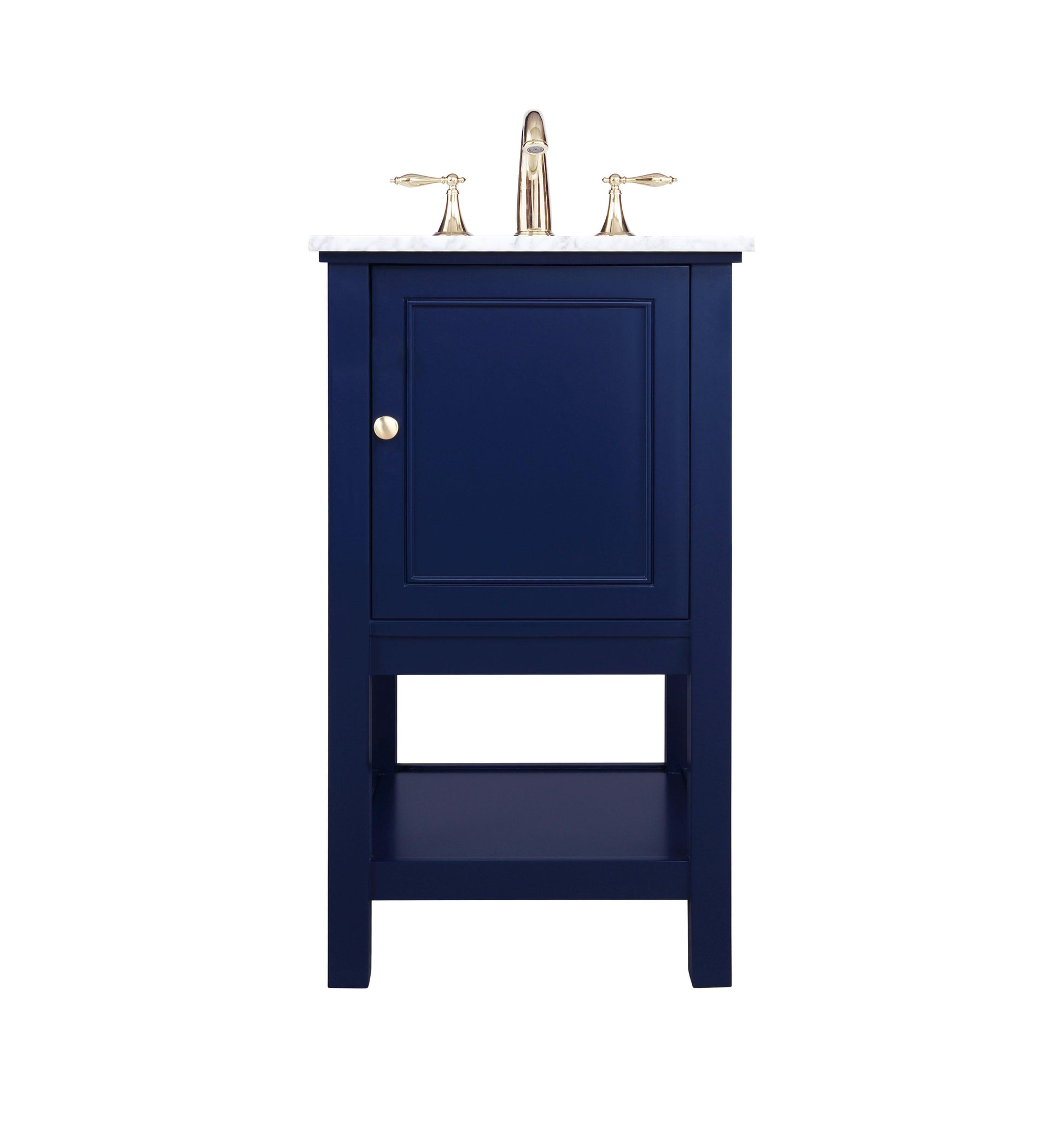 19 inch Single bathroom vanity in Blue