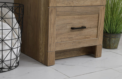 18 inch Single Bathroom Vanity in Natural oak