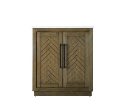 30 inch Single Bathroom Vanity in Hazel Oak