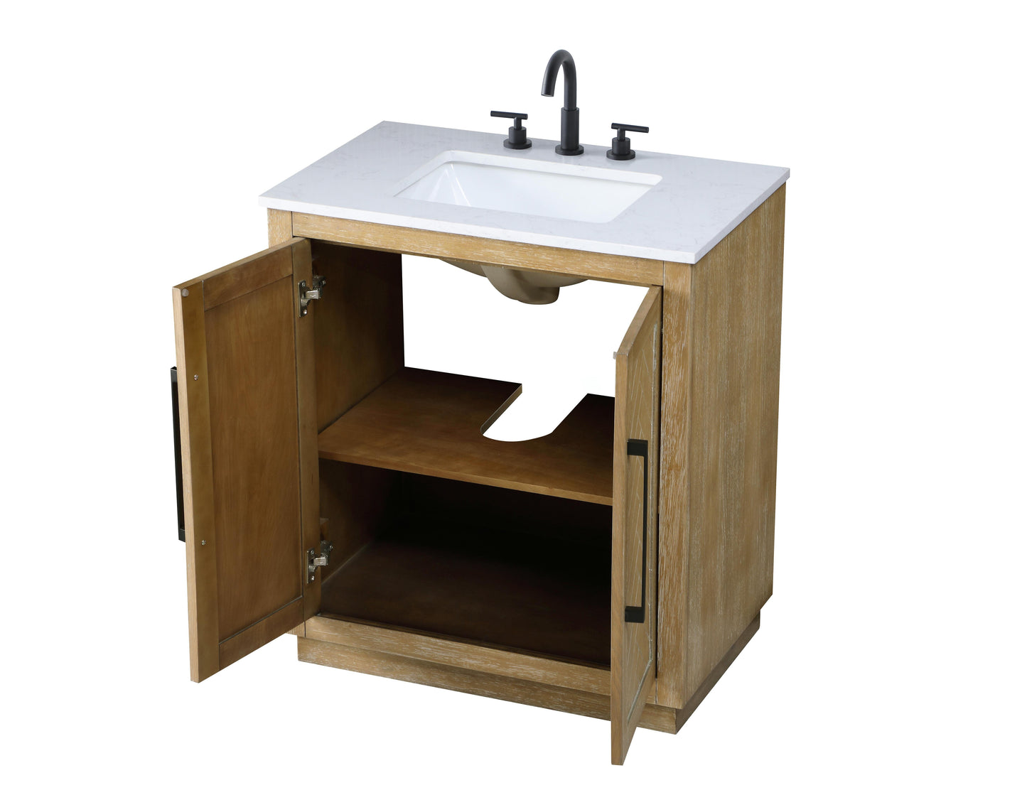 30 inch Single Bathroom Vanity in Linen Oak