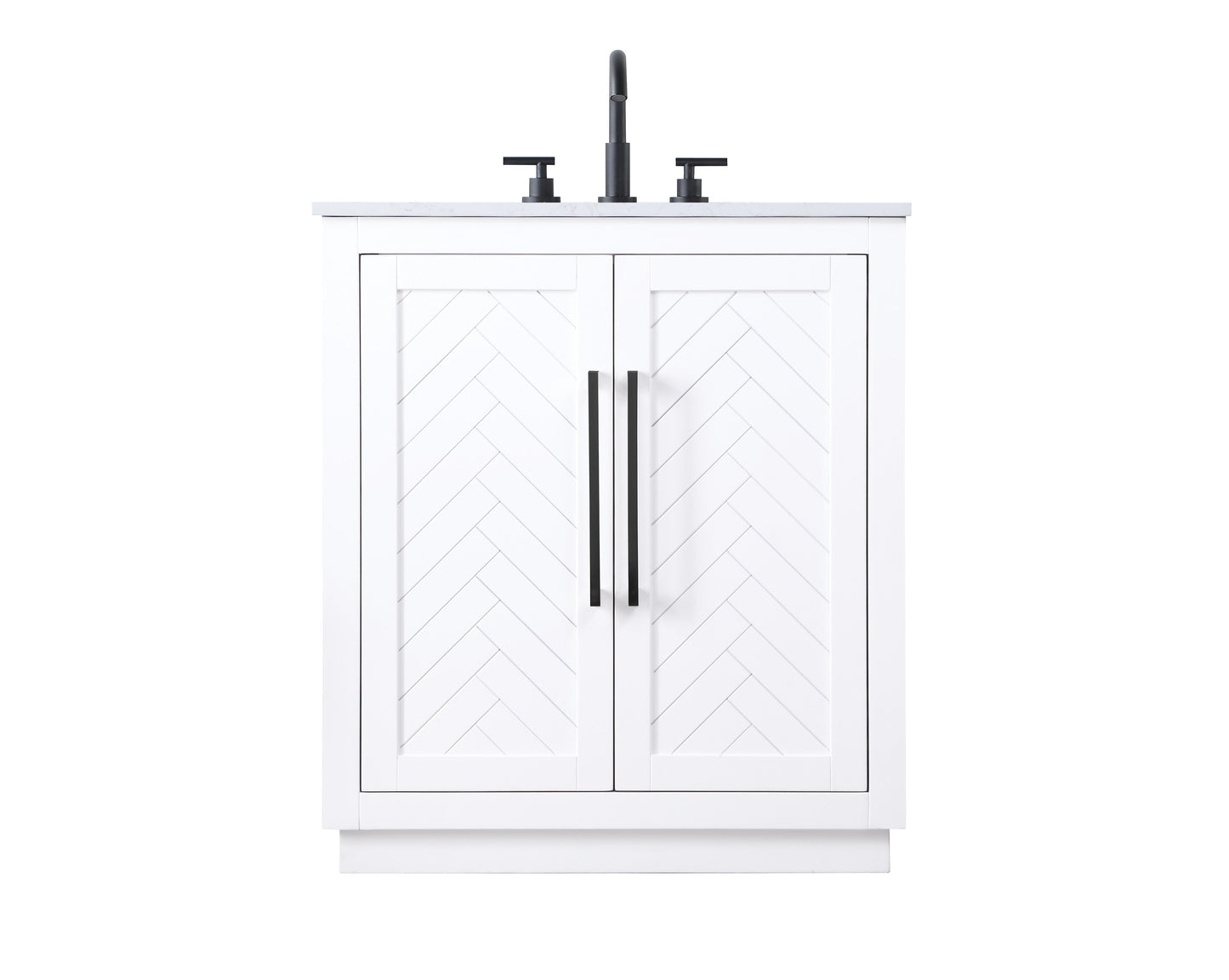 30 inch Single Bathroom Vanity in White