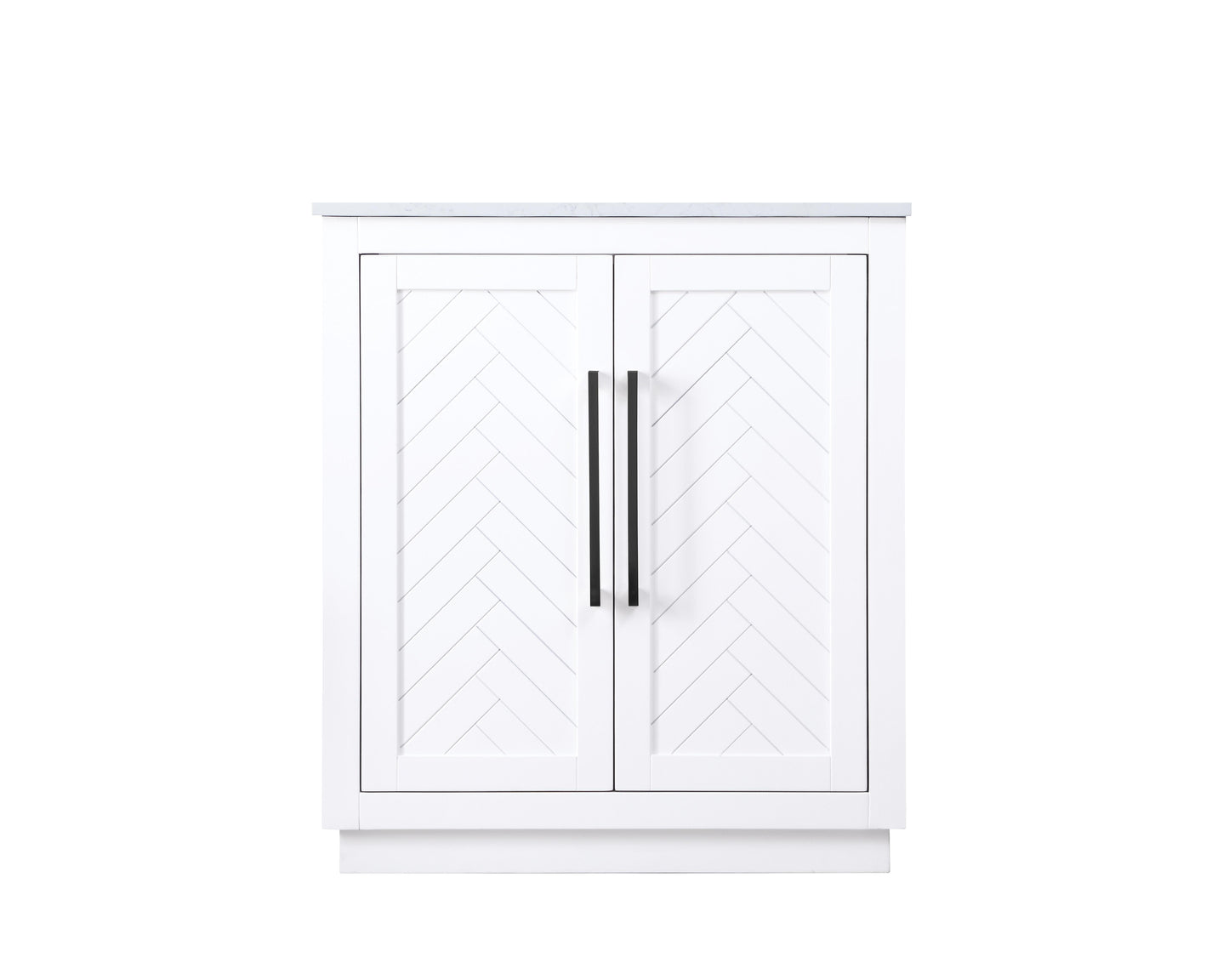 30 inch Single Bathroom Vanity in White