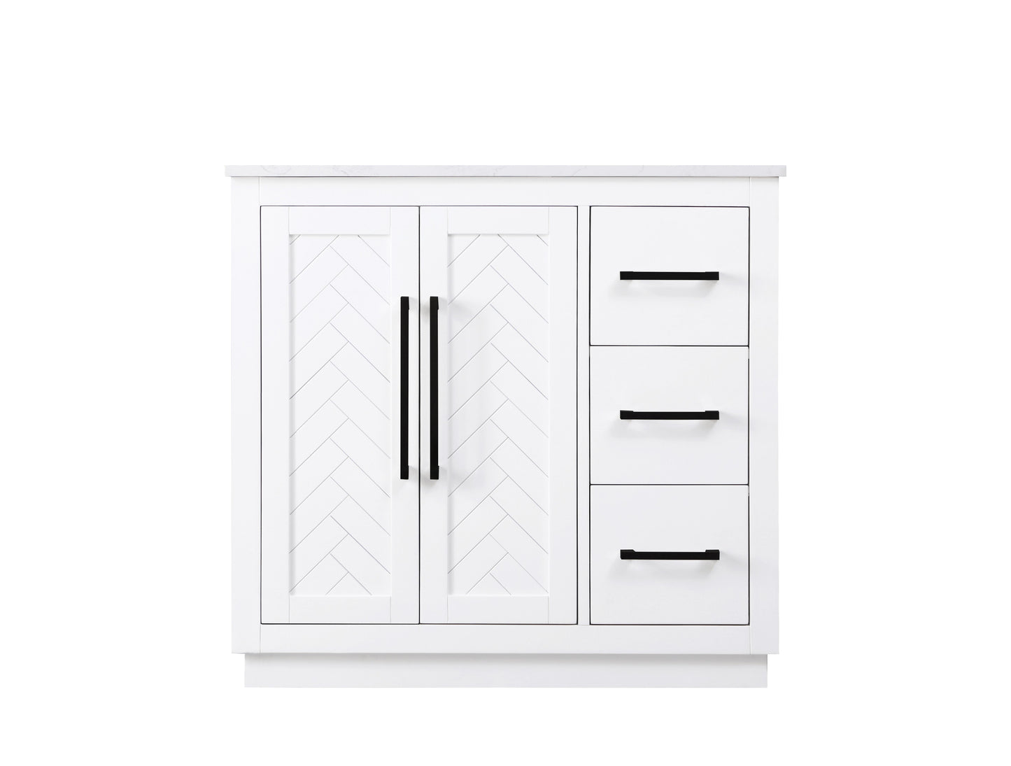 36 inch Single Bathroom Vanity in White