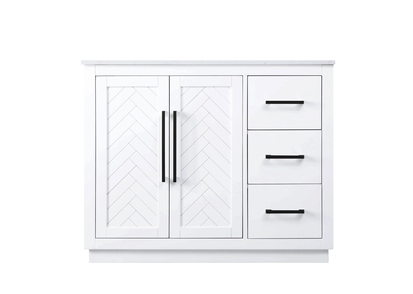 42 inch Single Bathroom Vanity in White