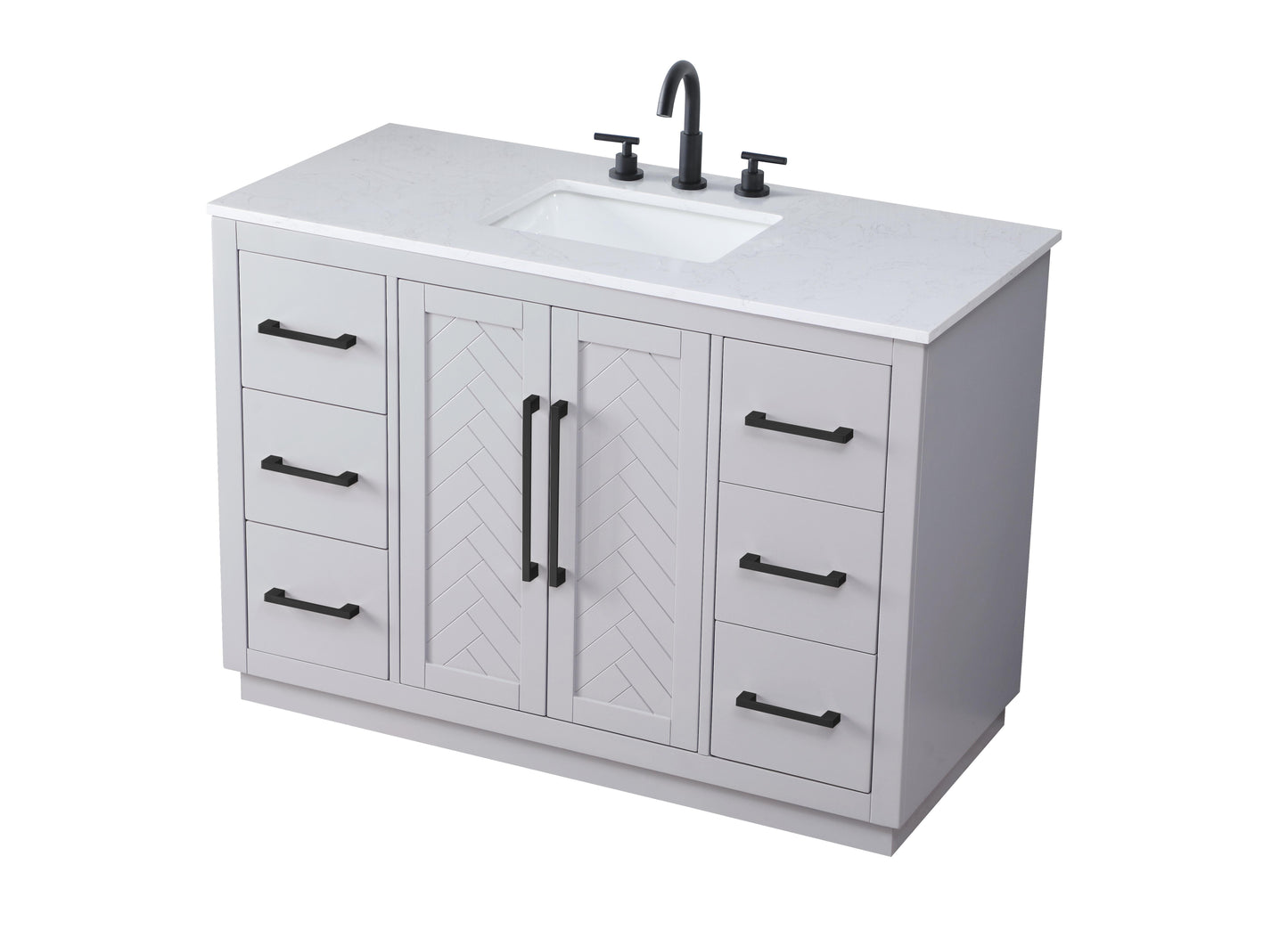 48 inch Single Bathroom Vanity in Grey
